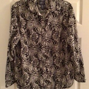 Chaps Button Up Top Size 1X